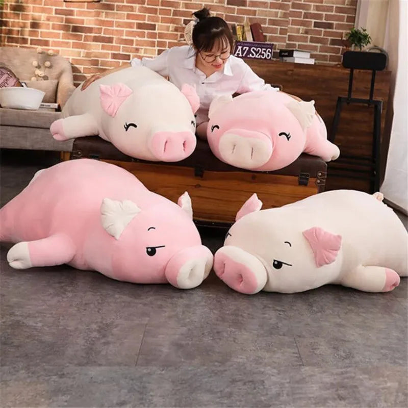 38~110cm Lying Plush Piggy Toy