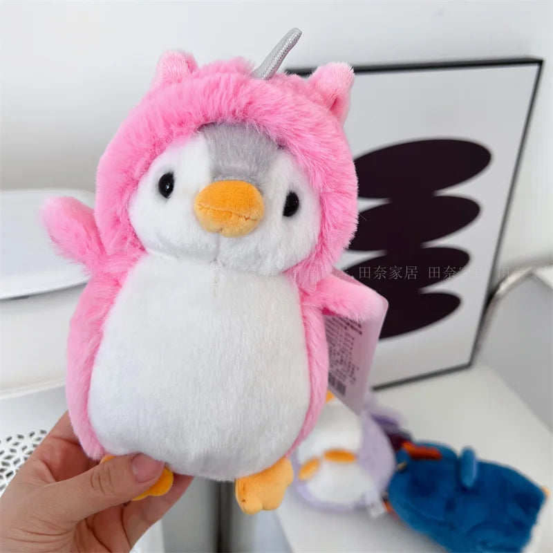 18cm Lovely Penguin Plush Toy Cute Furry Penguin Cosplay Unicorn Dinosaur Rabbit Doll Soft Plushies Birthday Gifts Girl