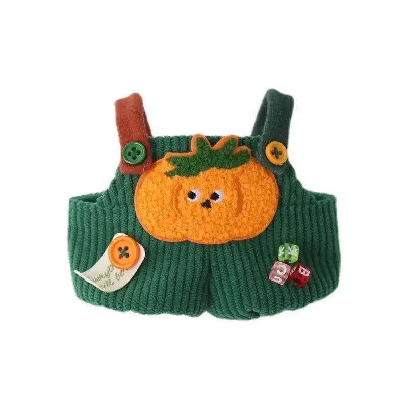 Vegetable Bento Strap Pants Hoodie for labubu clothing 17cm/15cm mini plush Doll Clothes Outfit Accessories macaron Clothes