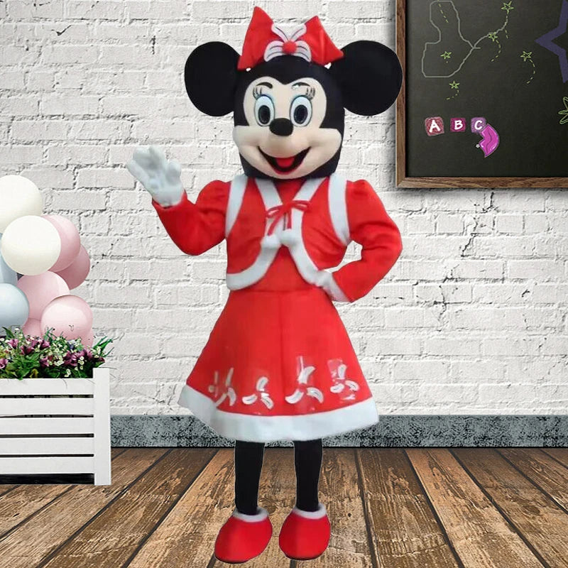 Hot Disney Mickey Minnie Mouse Cartoon Character Costume Stitch Mascot Costume Christmas Party Props Advertising Fancy Dress