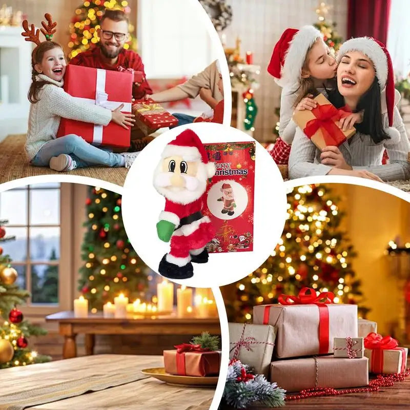 Twerking Santa Claus Singing And Dancing Stuffed Plush Doll Santa Claus Christmas Toy Animated Santa Claus Doll Christmas Santa