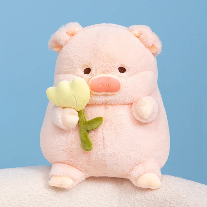 20/30cm Purple Tulip Cute Pink Pig Animal Plush Toy Piglet Tulip Cute Animal Gift Soft kawaii Plush Birthday Christmas Gift