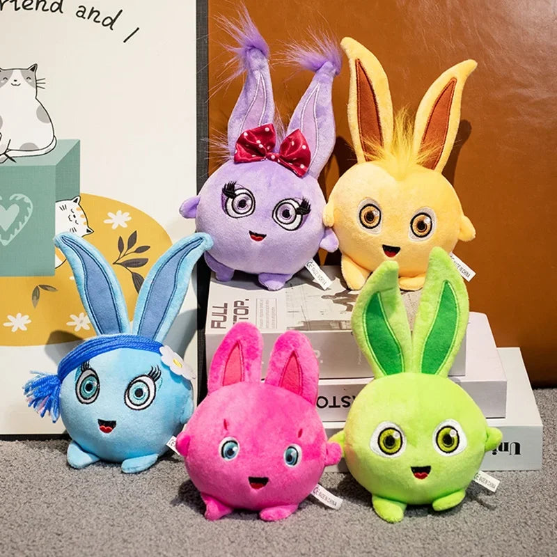 Sunny Bunnies Long Ears Cuddly Rabbits Plush Toy Colorful Cartoon Anime Figure Little Animal Stuffed Doll Children Birthday Gift