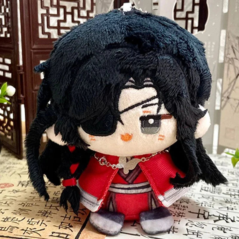 Heaven Officials Blessing Anime Figure Hua Cheng Xie Lian Plush Doll Kawaii Sitting Posture Q Vesion Pendant Stuffed Toy Gift