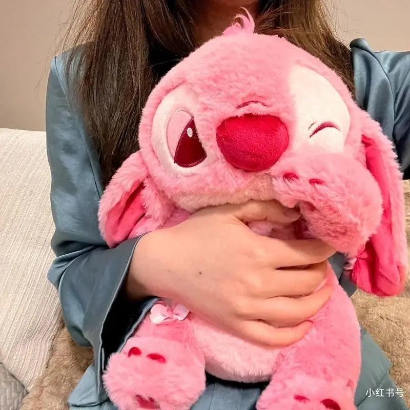 30/45/70cm Big Size Disney Sakura Series Stitch Plush Toy Stitch Stuffed Anime Pink Stitch Plushies Kawaii Wink Pink Stitch Doll