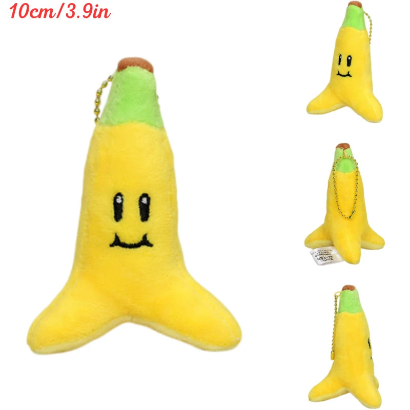 Kawaii Mario Luigi Plush Toys Keychain Koopa Troopa Bob-omb Yoshi Shy Guy Toad Triple Banana Anime Stuffed Peluche Dolls Pendant