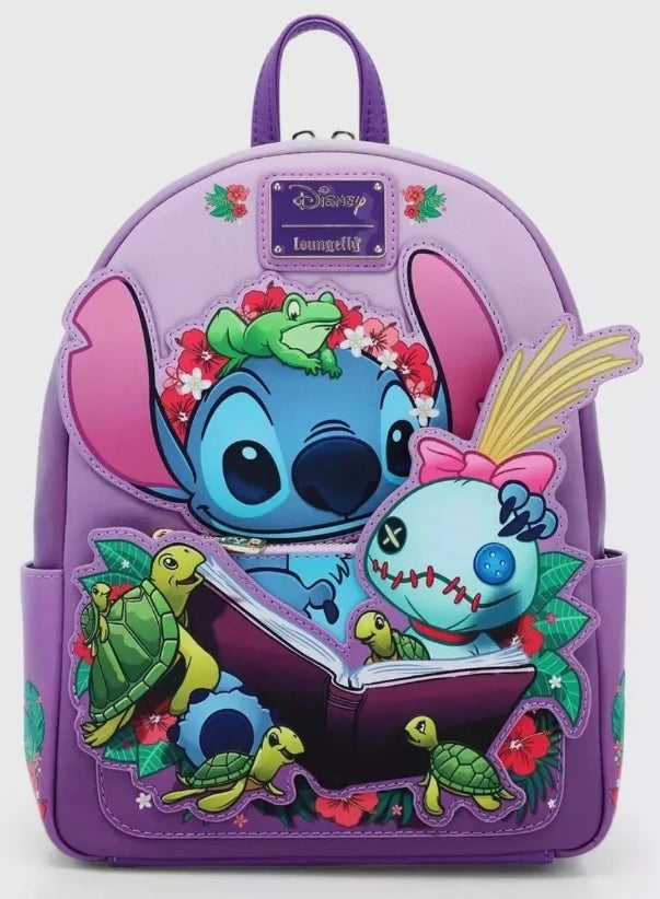 Lilo Stitch Story Time Mini Backpack Double Strap Shoulder Bag Students Backpack Children Backpack