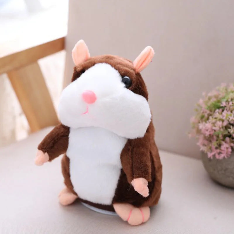 Talking Hamster Plush Toys Speak Talk Sound Record Repeat Stuffed Plush Animal Kawaii Hamster Toy for Children Kid Xmas Gift