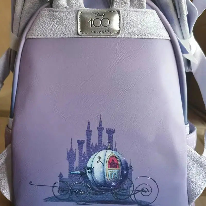 2024 New Hot Spot Disney Loungefly Cinderella Mini Backpack Cute Children'S Backpack Outdoor Leisure Backpack Girl Gift