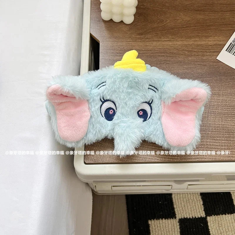 Disney Dumbo Pooh Bear Sleeping Eyepatch Stitch Sullivan Plush Eye Patch Girl Alien Lotso Shading Eye Mask Travel Rest Eyepatch