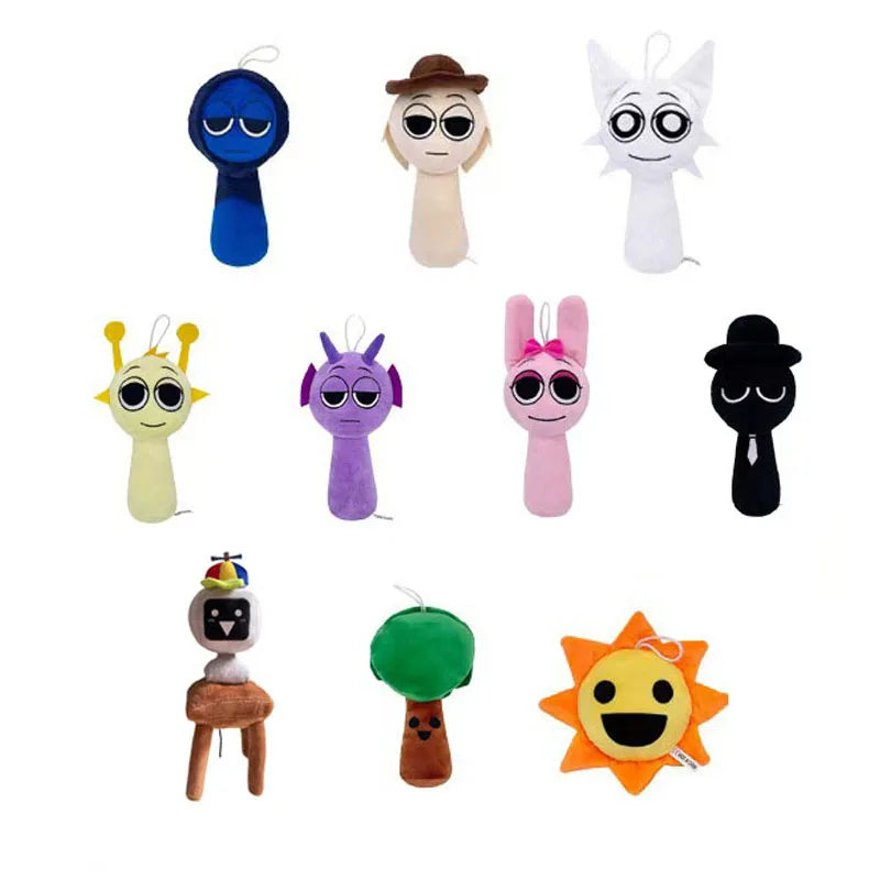 54Style Set Sprunki Incredibox Plush Toys Sprunky Peluche Soft Plushie Game Cartoon Kids Birthday Stuffed Dolls Christmas Gift