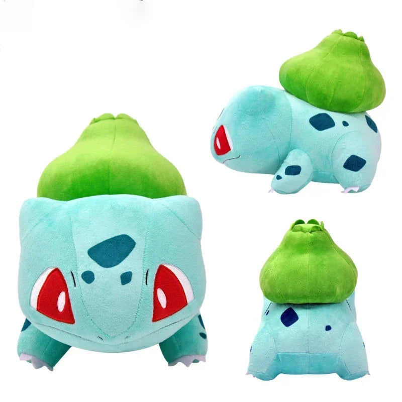 Big Size Bulbasaur Stuffed Doll Toy Cute Elf Pokemon Plush Kawaii Pikachu Doll Pillow Gifts For Children Christmas Baby Gift