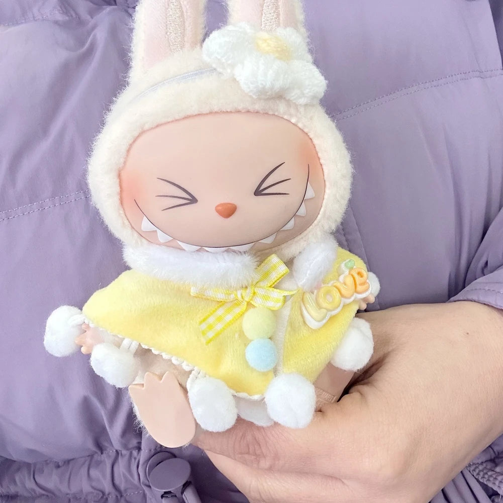 Mini Plush Doll'S Clothes Outfit Accessories For Korea Kpop Exo Labubu Idol V1 V2 Christmas sweater hat cape suit Clothing Gift