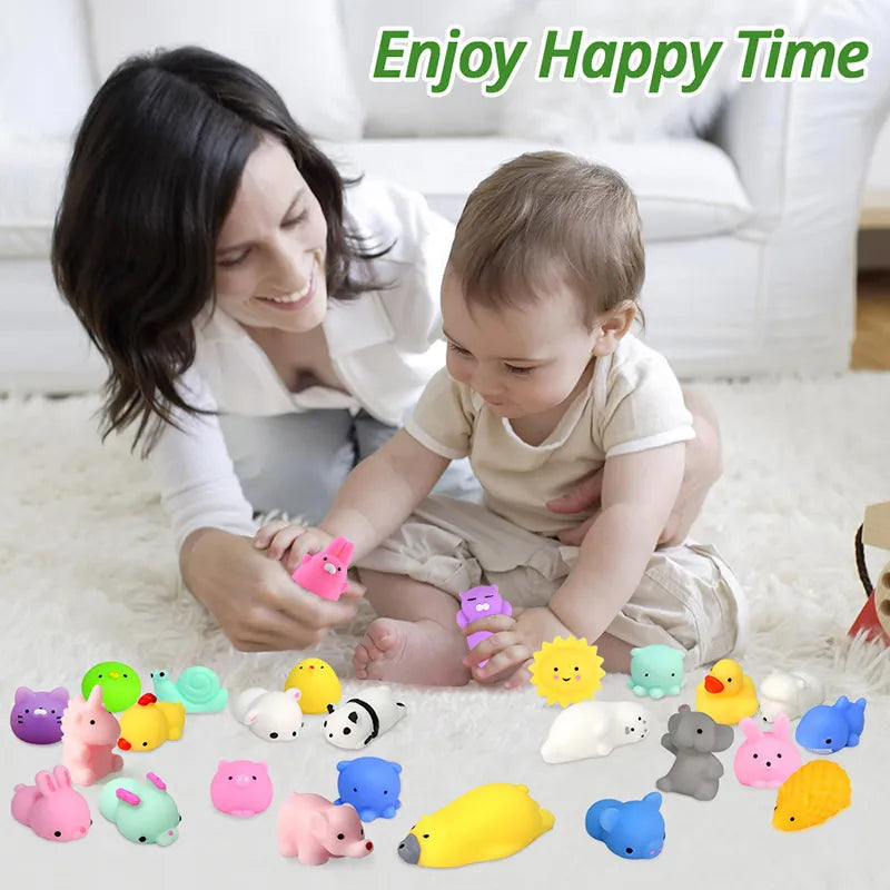 Squishy Fun Pack: 50pcs Kawaii Stress Balls for Kids