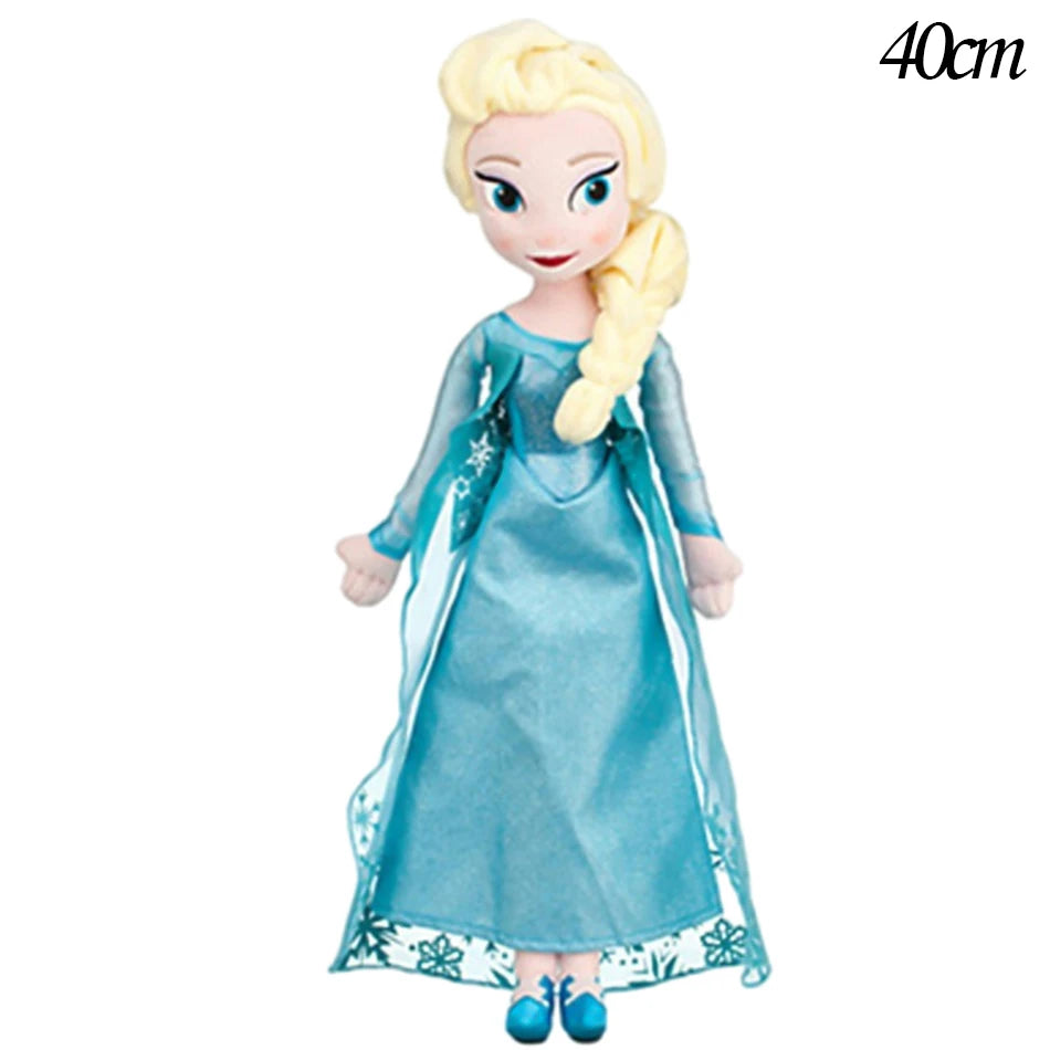 Anime Frozen The Plush Princess Anna Kawaii Doll Snow Queen Princess Anna Elsa Soft Stuffed Toys Gifts For Girls Birthday Kids