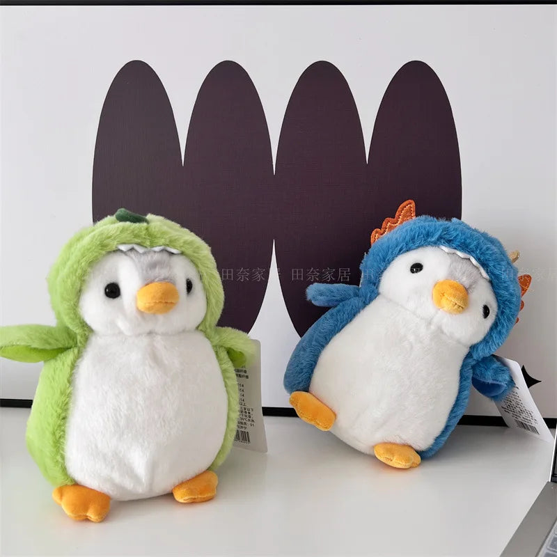 18cm Lovely Penguin Plush Toy Cute Furry Penguin Cosplay Unicorn Dinosaur Rabbit Doll Soft Plushies Birthday Gifts Girl