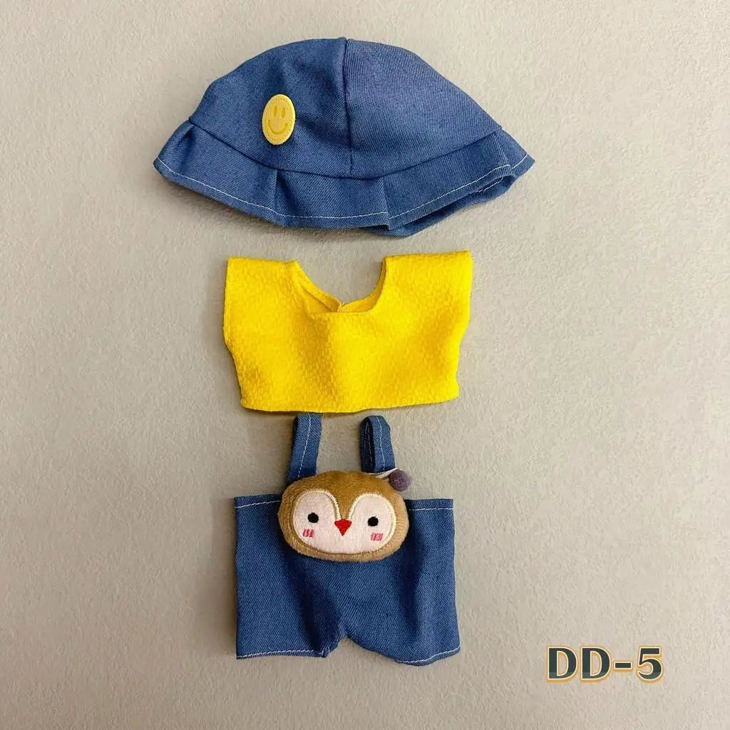 20cm Baby Clothes Cotton Doll Plush Doll Clothes Accessories Clothes Replacement Cute Doll Set Skirt