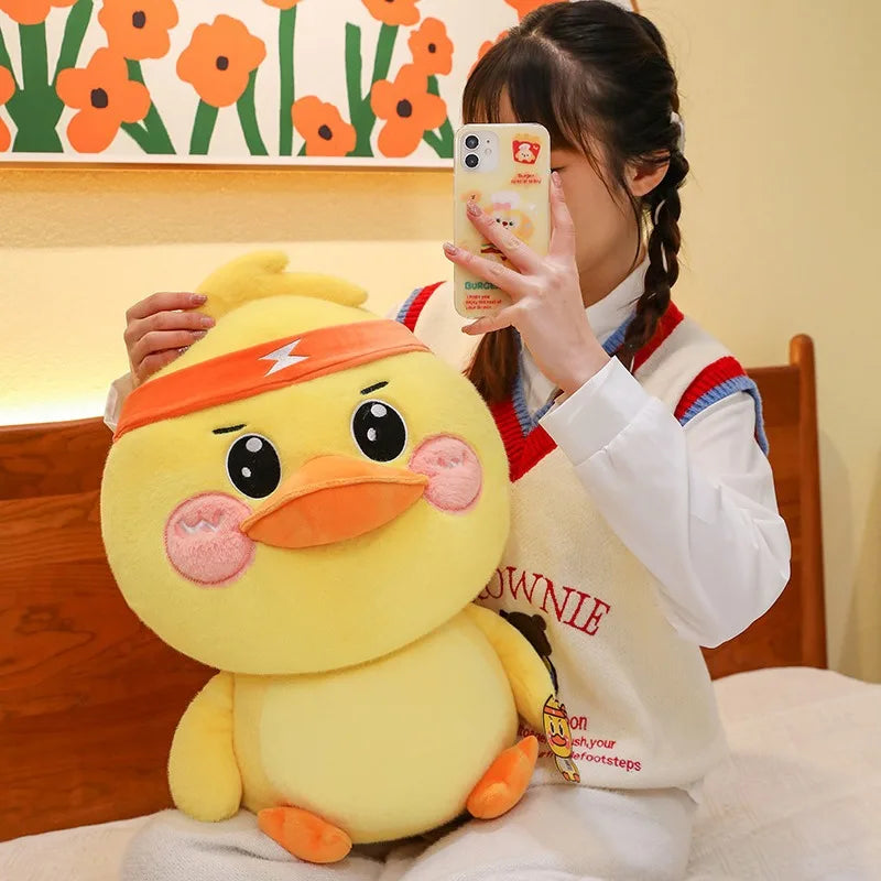 Genuine Cute Yuanqi Duck Doll Funny Cartoon Plush Duck Toys Large Pillow Rag Doll Creative Doll Girls Birthday Gift Toy