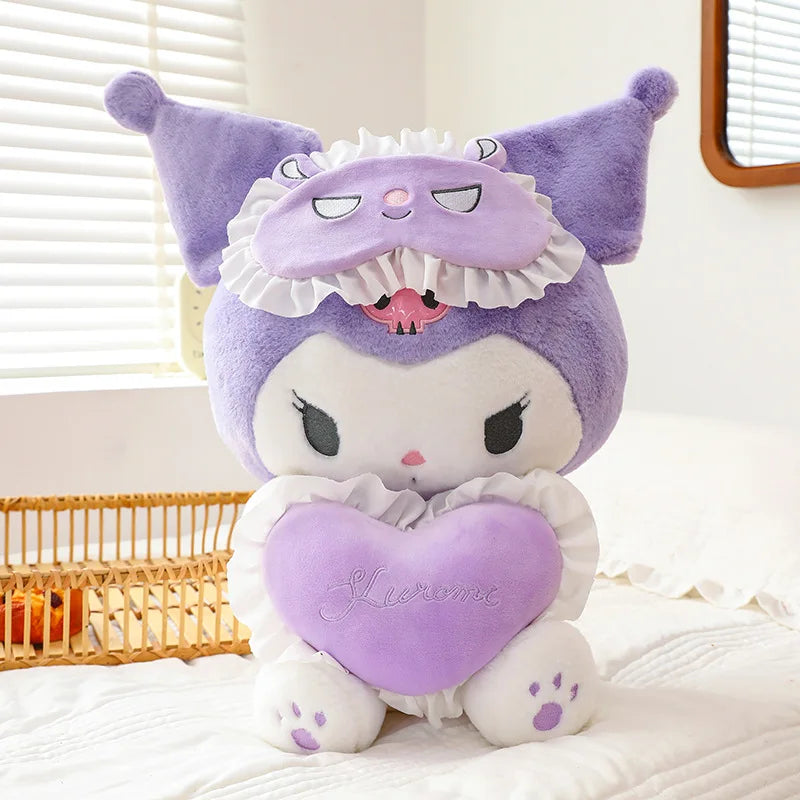 Sanrio 25Cm Anime Kuromi Toys Kawaii Mymelody Cinnamorol Plush Soft Stuffed Animals Doll Plushie Pillow Xmas Gift Decor