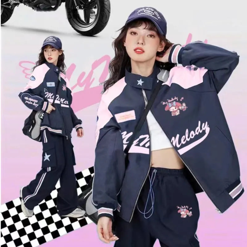 Sanrio Y2K Cinnamoroll Racer Jacket - Plushy Mart