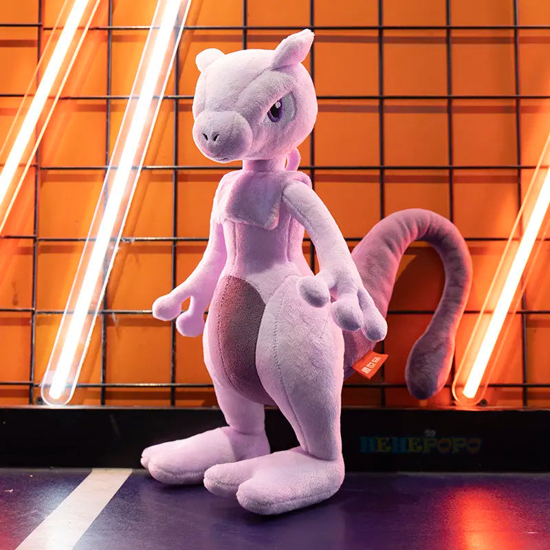 37cm Original Pokemon Mewtwo Plush Anime Soft Stuffed Animal Toy Cartoon Pluche Holiday Birthday Gifts for Children Toy