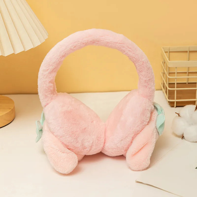 Sanrio Kuromi Cinnamoroll Melody Soft Plush Warmer Earmuff Cute  Earflap Winter Outdoor Cold Protection Ear-Muffs Ear Cover Gift