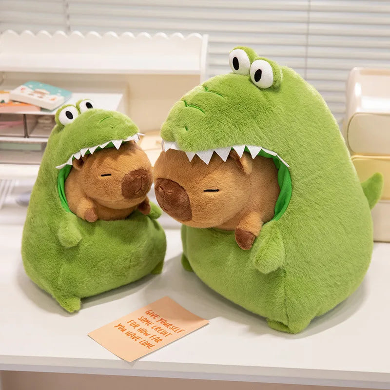 New Avocado Capybara Plush Toy Simulation Capibala Anime Fluffty Toy Cute Animals Stuffed Pillow Doll Birthday Gift Toy for Kids