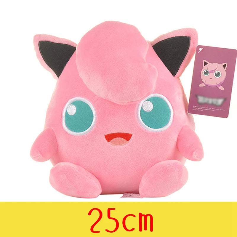 Pokemon Plush with Tag Charmander Squirtle Bulbasaur Eevee Pikachu Plush Doll Cartoon Anime Kids Birthday Gift