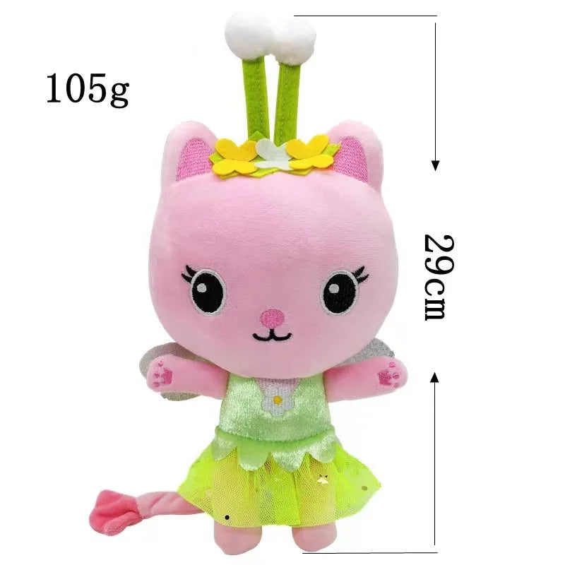 Kawaii Gabby Dollhouse Plush Toy Mercat Cartoon Stuffed Animals Smiling Cat Car Cat Hug Gaby Girls Dolls Birthday Xmas Gifts