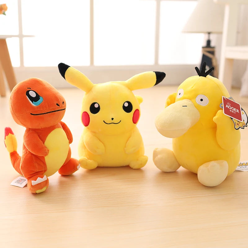 Pokemon Plush Stuff Toy Pikachu Charizard Doll Gengar Squirtle Plush Doll Espeon Glaceon Umbreon Soft Cartoon Toys Kids Gift