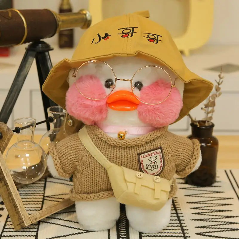 30cm Kawaii Cosplay White Duck Plush Toys Cute Stuffed Duck Lalafanfan Duck Hug Animals Toys Soft Plushies Children Toys