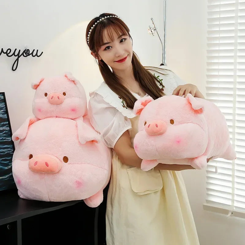 Funny Pig Doll Plush Toys Lying Pig Doll Sleep Pillow Girls Children Cloth Dolls Cartoon Flush Pig Doll Toys Girls Gift Toy