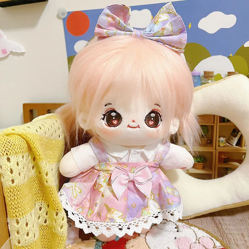 20cm IDol Doll Anime Plush Cotton Dolls with Clothes Cute Stuffed Star Figure Doll Toys Plushies Toys Fans Collection Gifts