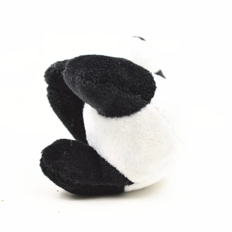 9cm Kawaii Panda Plush Doll Toy Soft Animal Panda Clip Black White Hugging Curtain Clip Doll