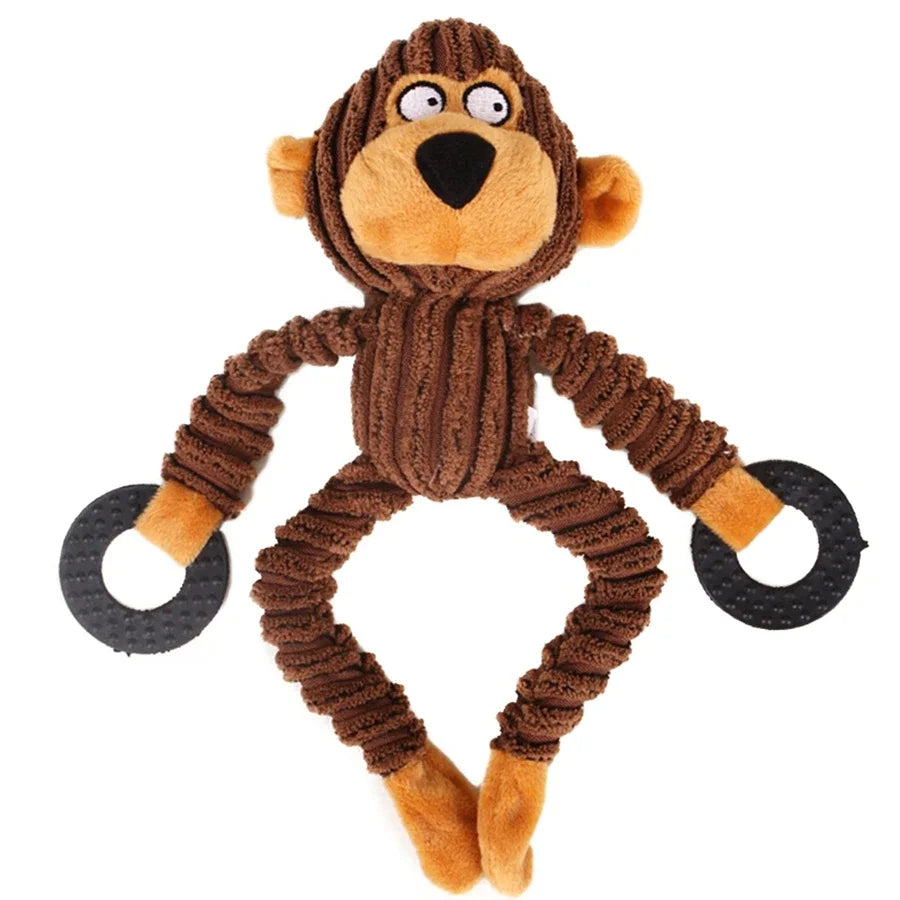 1pcs pet plush toys for relieving boredom, biting and grinding teeth, and making noise for dogs