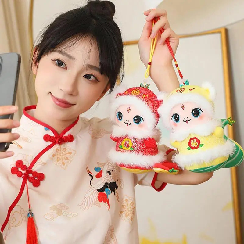 Year Of The Snake Doll Lion Dance Snake Plushie Stuffed Snake Plush New Year Decorations Soft Stuffed Animal Snake For Living