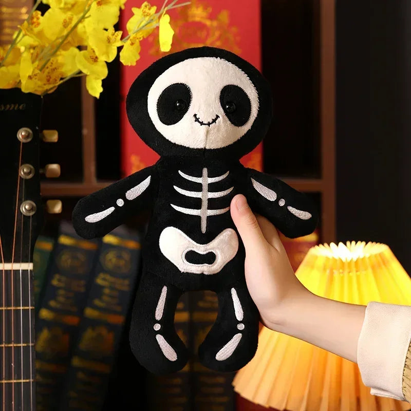 28/40cm Creative Cartoon Skull Man Halloween Ghost Plush Toy Soft Stuffed Cotton Fun Decoration House Birthday Holiday Gift