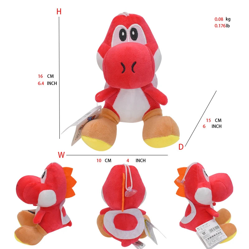 Super Mario Bros Plush Doll Mario Luigi Yoshi Peach Bowser JR Mushroom Peluche Dolls Koopa Troopa Backpack Anime Cartoon Plushie