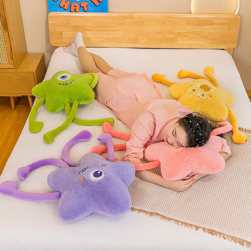 80cm Cuddly Long Legs Plush Stars Monsters Strange Throw Pillow Cushion Bed Doll Giant Plush Home Decor Girl Elegant Gift