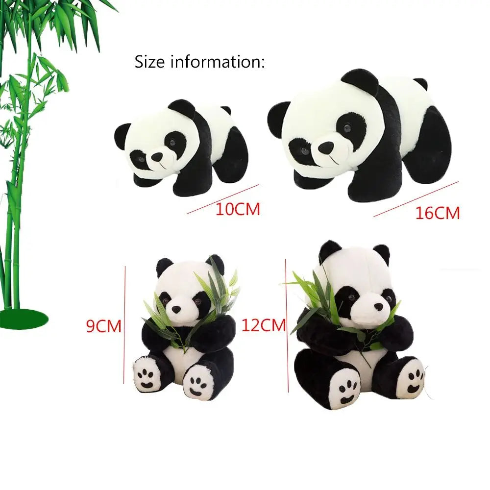 1PC Birthday Kneeling Sitting Kids Baby Soft Cloth Toy Cute Cartoon Pillow Plush Panda Stuffed Animals Present Doll