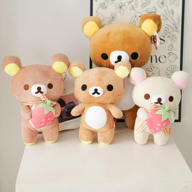 Kawaii Rilakkuma Plush Lovely Animal Kuma Plushies Teddy Bear Stuffed Doll Kawaii Rilakkuma Plush Toy Bear Dress up Gift for Kid