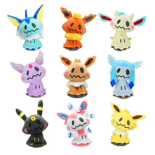 8in Pokemon Mimikyu Cos Glaceon Leafeon Eevee Sylveon Umbreon Espeon Plush Toys Mudkip Mew Marill Porygon Peluche Dolls Gifts