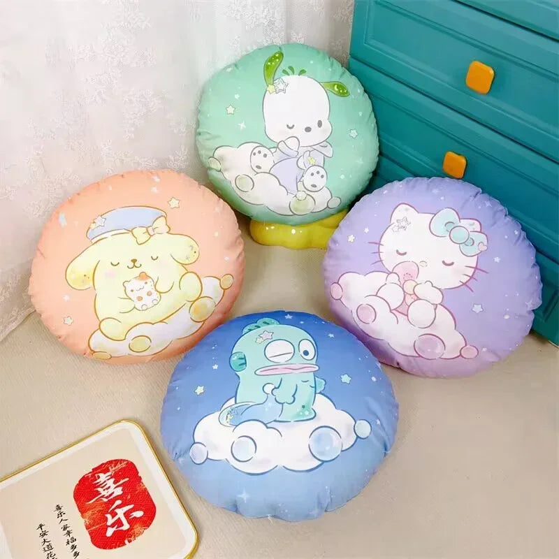 Sanrio Lovely Pillow My Melody Hello Kitty Cartoon Double-sided Printed Pilow Back Cushion Sofa Bed Home Decor Girl Washable