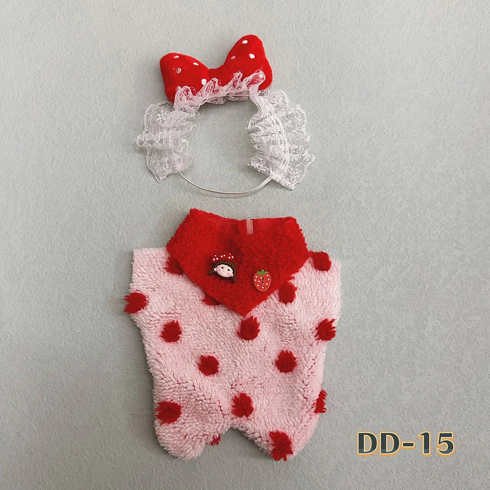 For Nommi /20 cm Cotton Doll Clothing Set Clothing Toy Accessories suit for doll cloth decoration