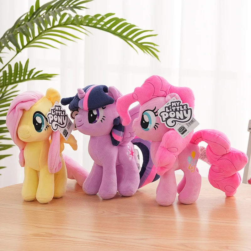 30cm Miniso My Little Pony Toy Stuffed Plush Doll Pinkie Pie Rainbow Dash Movie&TV Unicorn Toys Friendship Is Magic Girl Gift