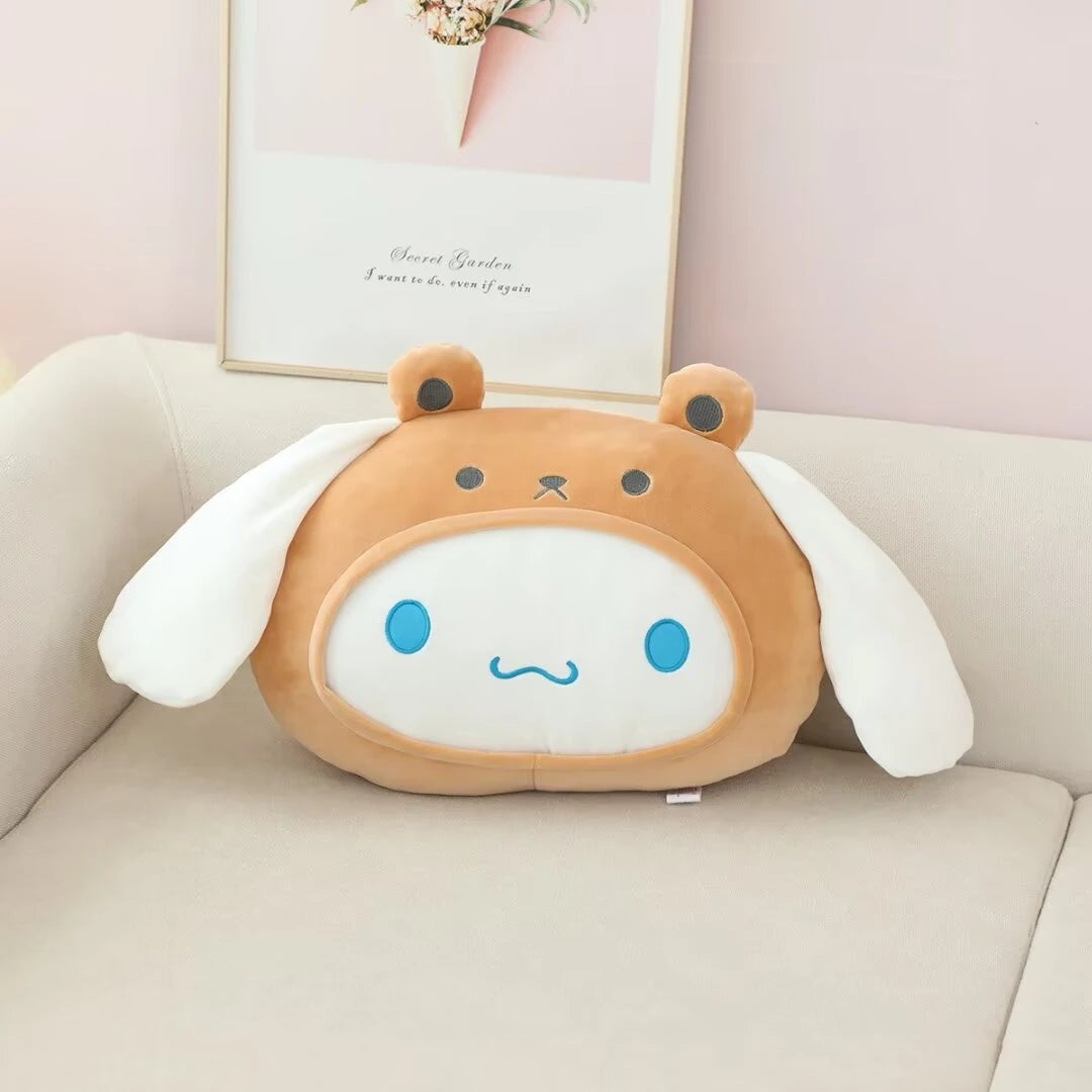 Sanrio My Melody Plush Toy Kuromi Pochacco Cinnamoroll Back Cushion Hello Kitty Throw Pillow Sofa Bed Home Decor Girl Gifts