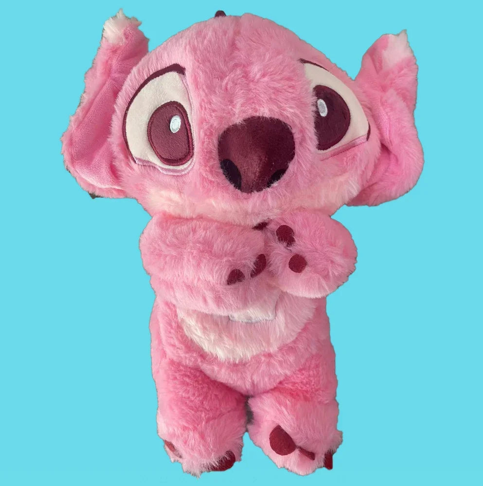 New Stitch Plush Doll Breath Girls Peluche Lilo&Stitch Kawaii Soothes Toy Anime Baby Music Light Sleep Toys Model Birthday Gifts