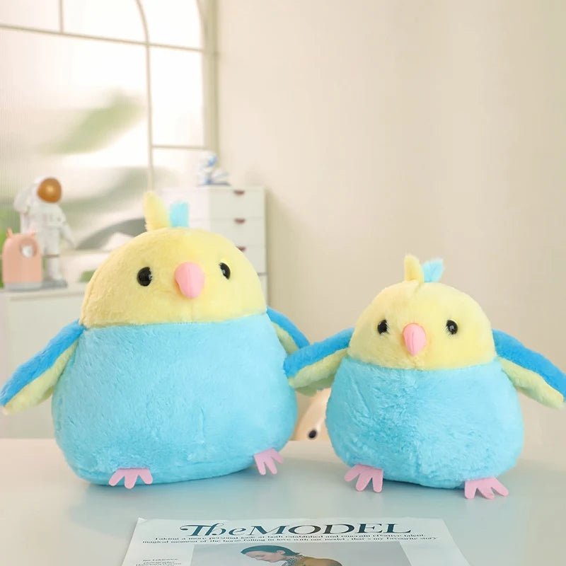 25/33cm Plush Animal Stuffed Pillow Lovely Bird Parrot Cartoon Soft Fluffy Funny Pendant Toys BabyAppease Doll