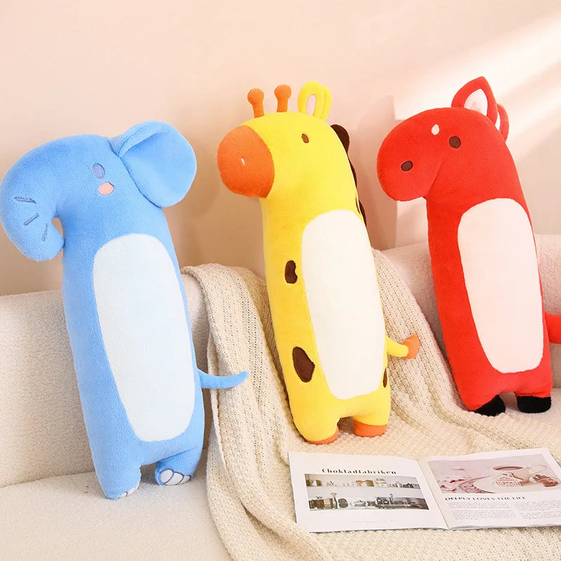 Long 60CM Huggable Super Soft Stuffed Animals Sleeping Pillow Plush Elephant&Deer&Foxes Toys Cushion Kids Appease Peluche