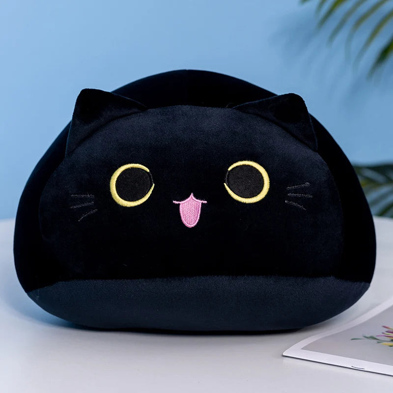 20/30/40cm Round Fat Cute Soft Cat Plush Sleep Pillow Cushion Kawaii White Black Brown Cat Soft Plush Toys Kids Children Gift